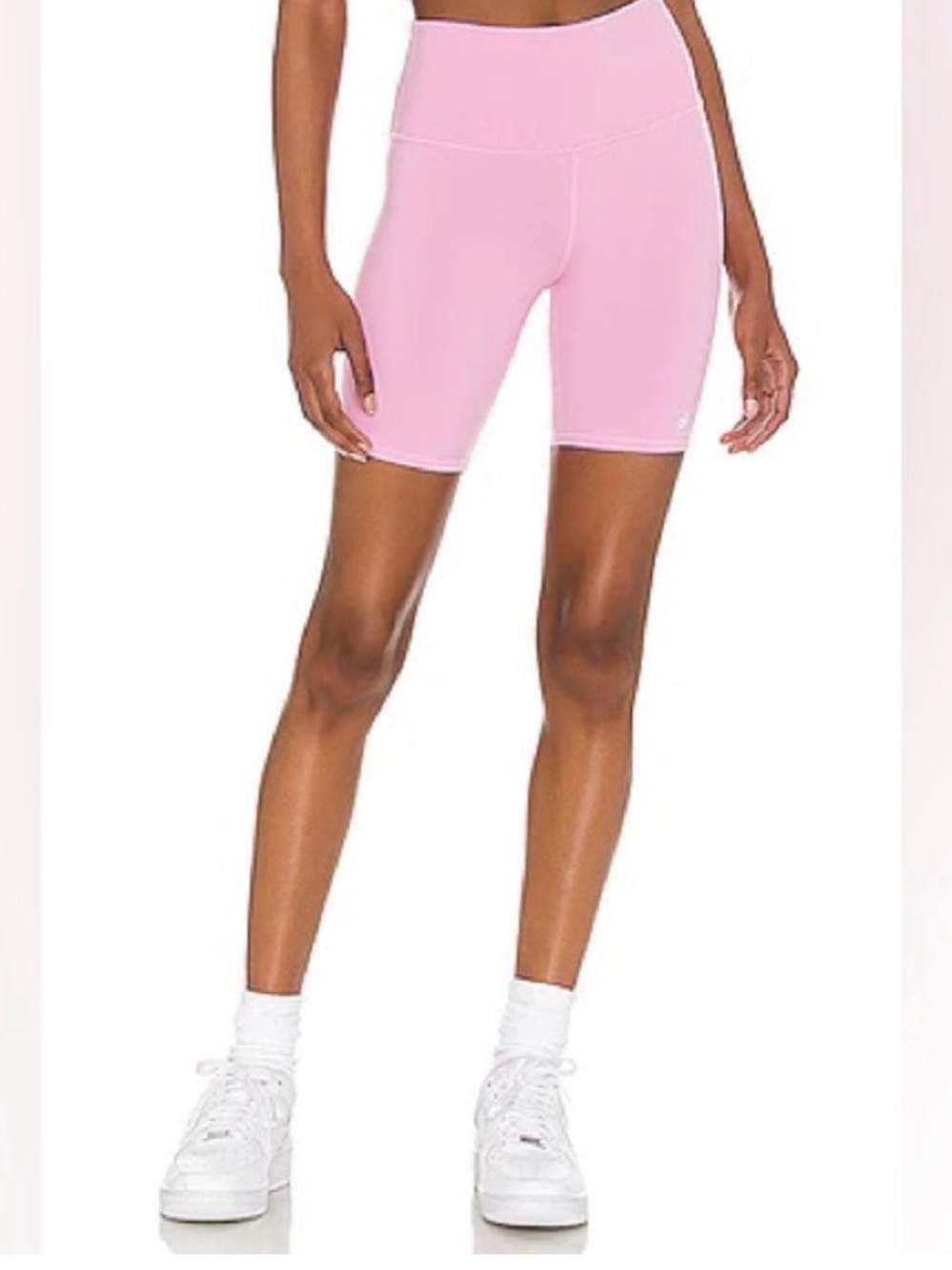 💕ALO Yoga High-Waist Pink Biker Shorts, Size Small